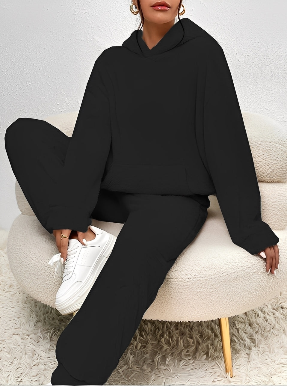 Ayla Ensemble d’Intérieur en Polaire pour Femme