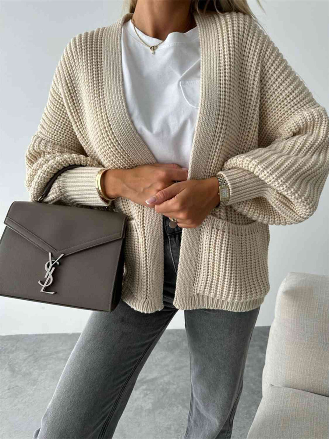 Lanna Cardigan Femme Ouvert