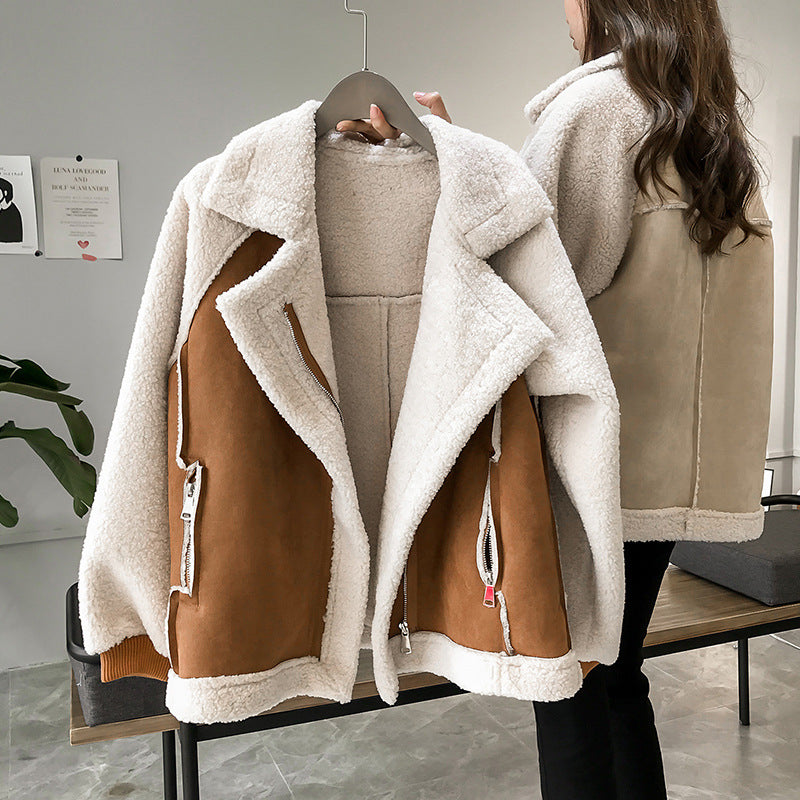 Merly Manteau Femme Effet Shearling
