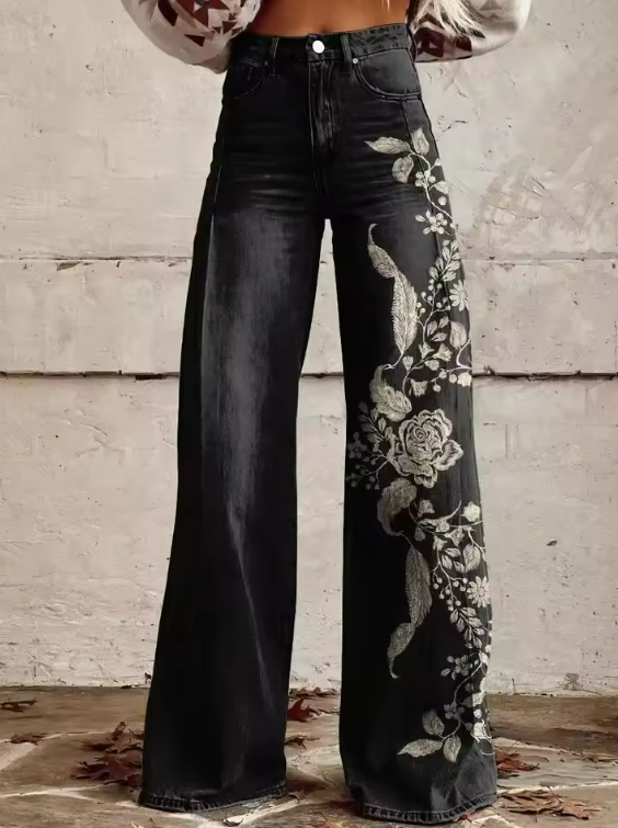 ECSLISSI - Pantalons Bohèmes Élégants