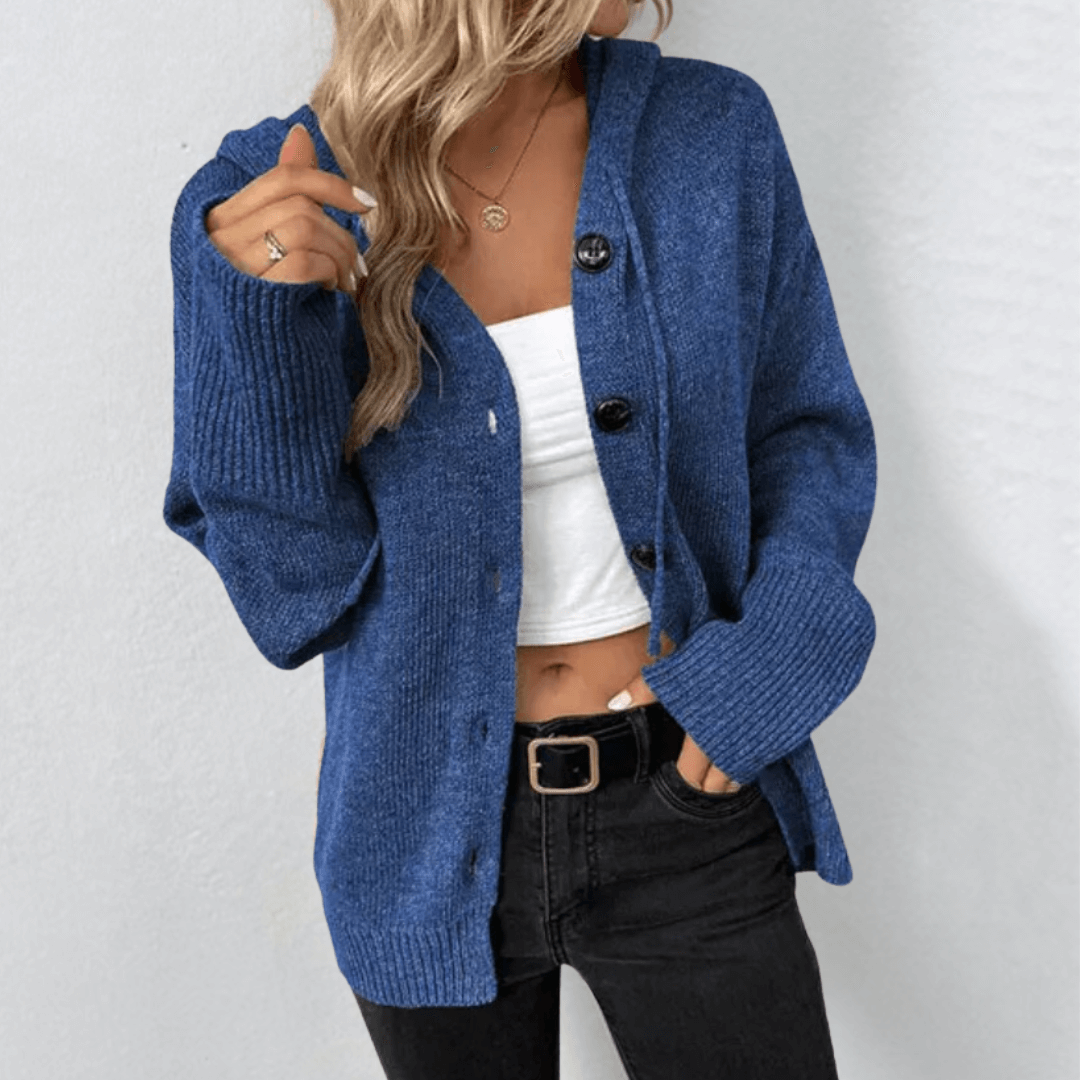 Tessia Gilet Femme Tricot Doux Ouvert