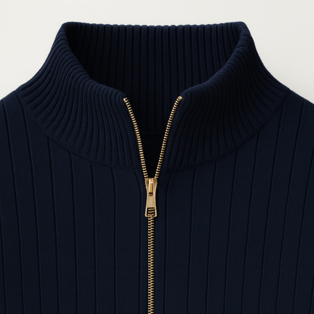 Ashford Pull Homme Demi-Zip