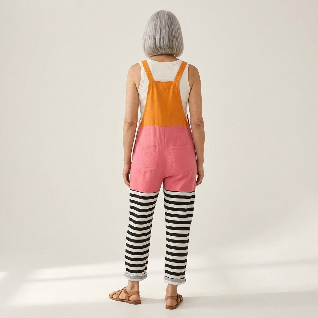 Odile - Salopette imprimée confortable