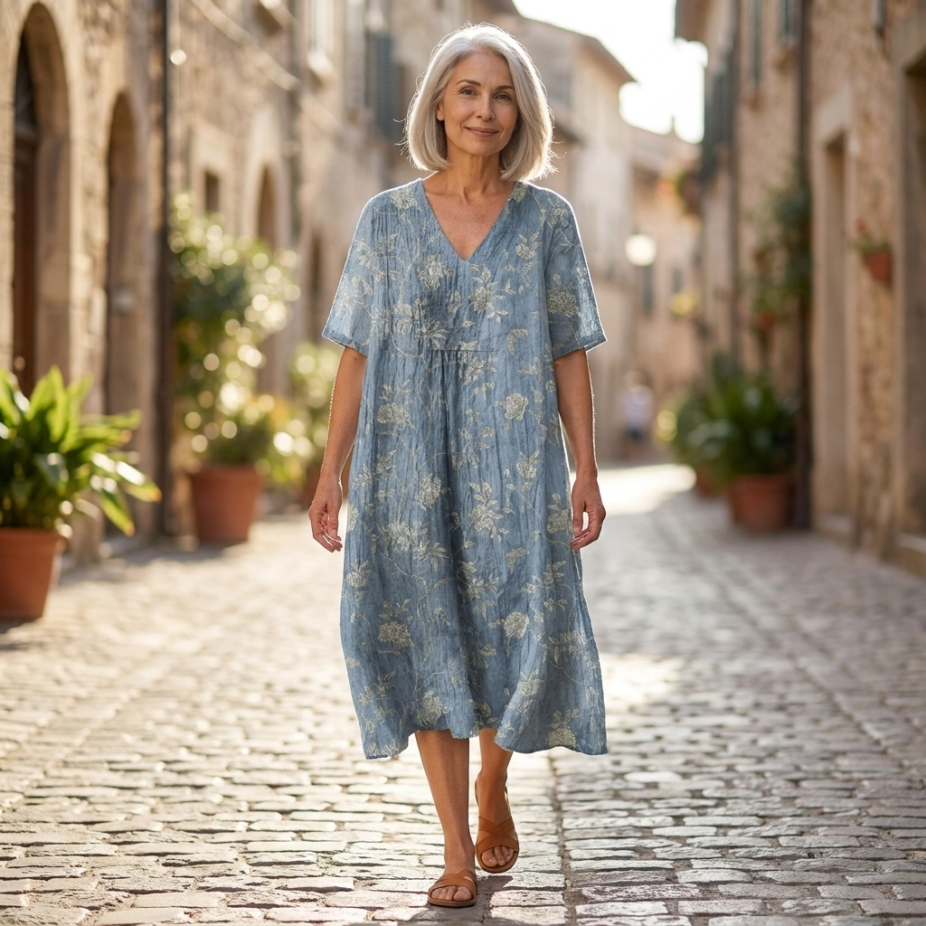 Claudine - Robe d’été imprimée