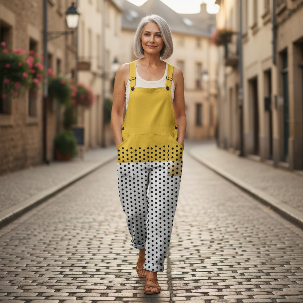 Aurélie - Salopette imprimée confortable