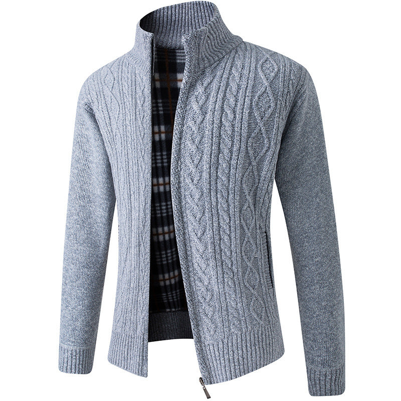 Jeffery Pull Homme en Velours Tricoté