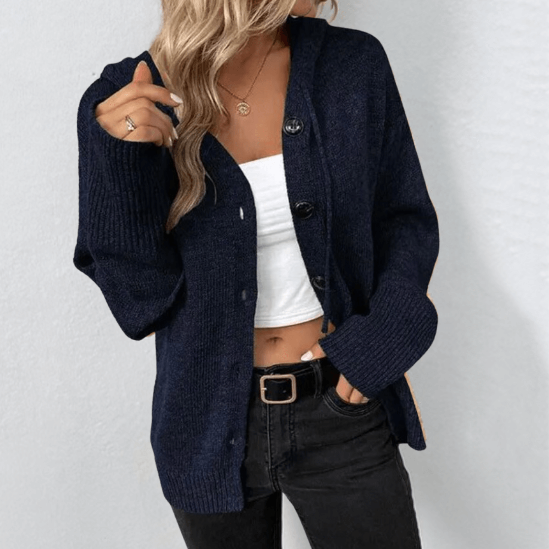 Tessia Gilet Femme Tricot Doux Ouvert
