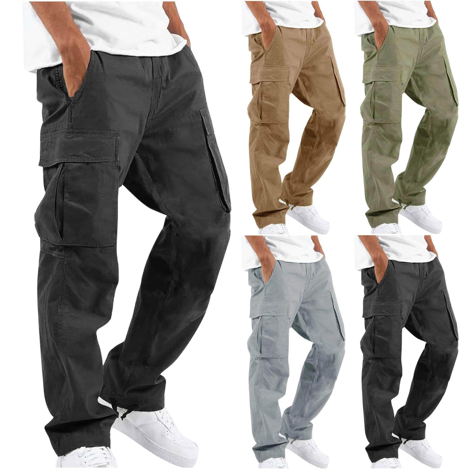 Drylan Pantalon Cargo Homme Coupe Classique
