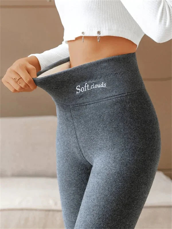 SoftCloud Leggings Doublés Polaire Femme