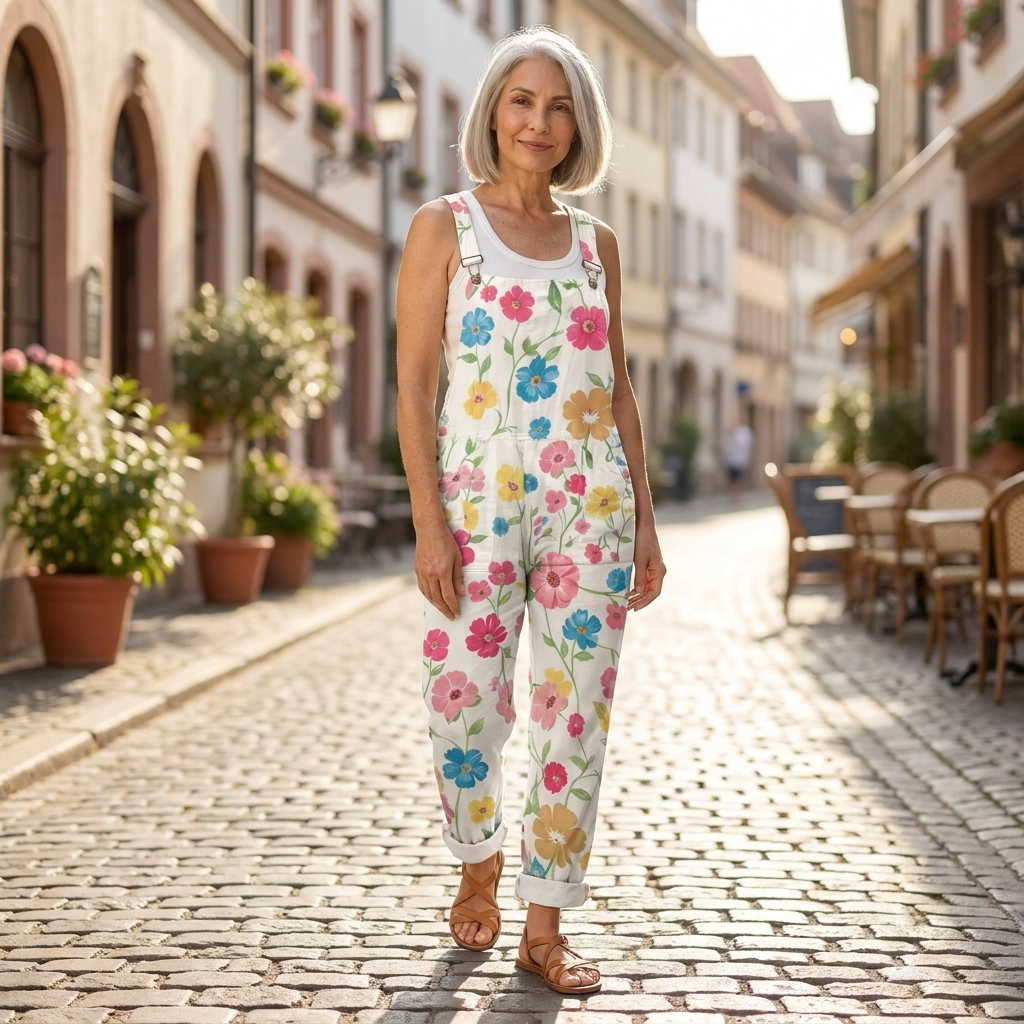 Honorine - Salopette imprimée confortable