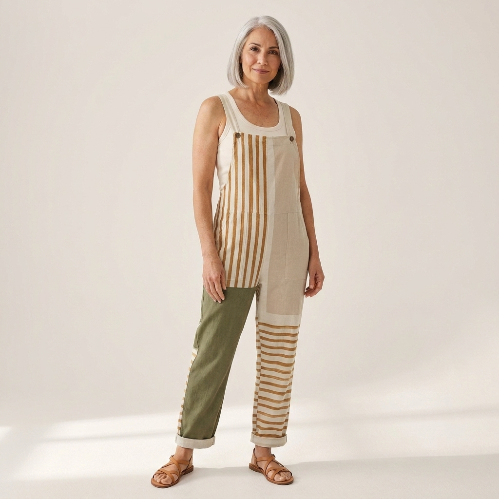 Hélène - Salopette imprimée confortable