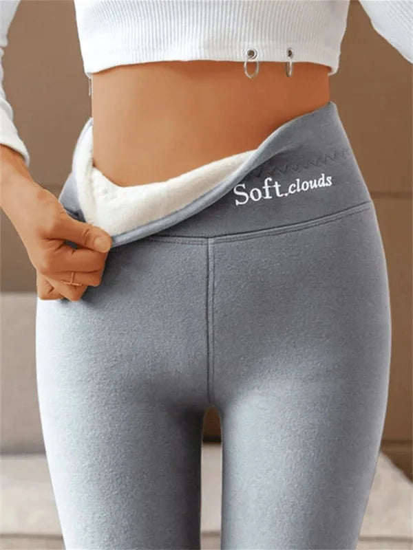 SoftCloud Leggings Doublés Polaire Femme