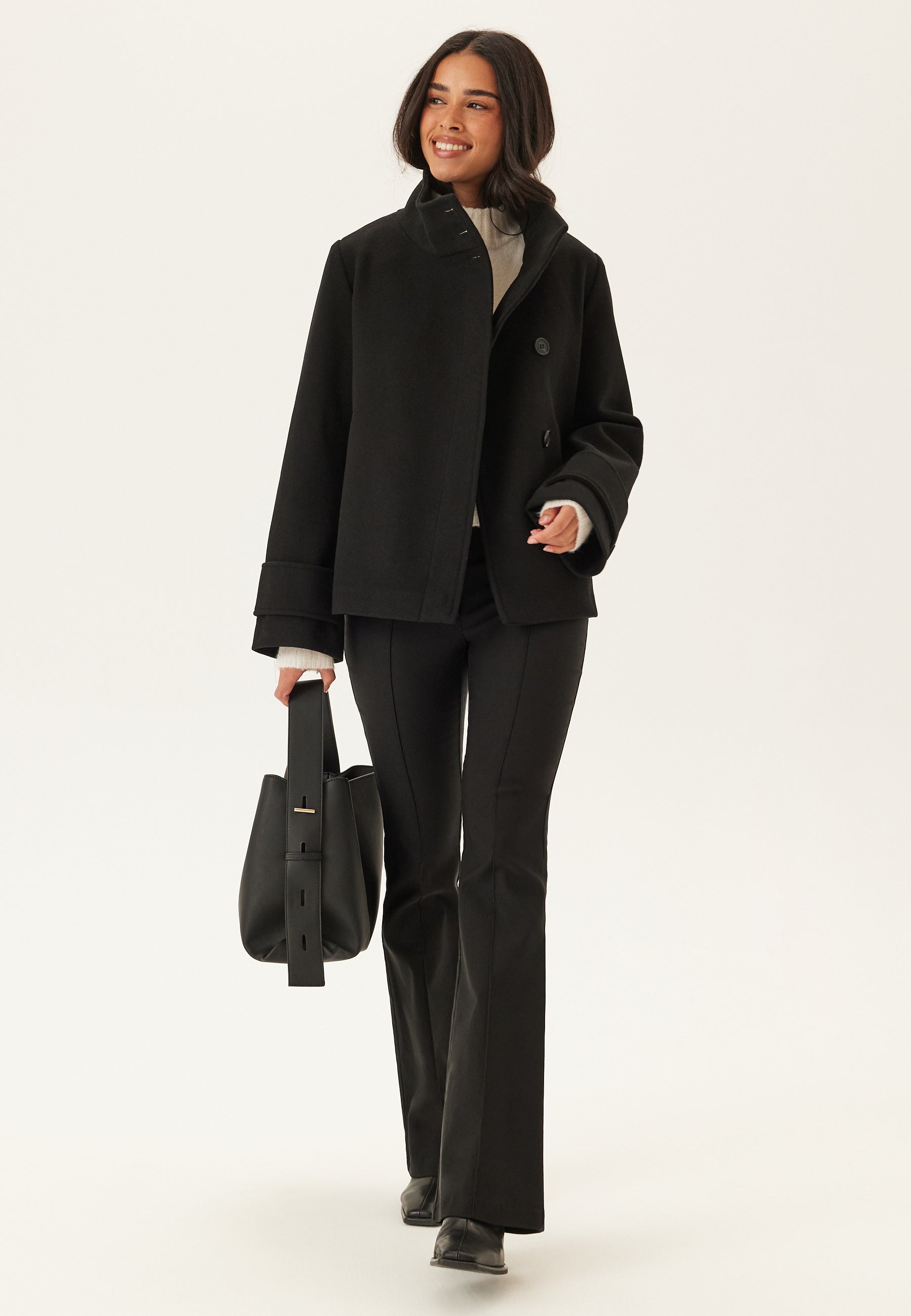 Eliza Veste Courte Femme en Laine Mélangée