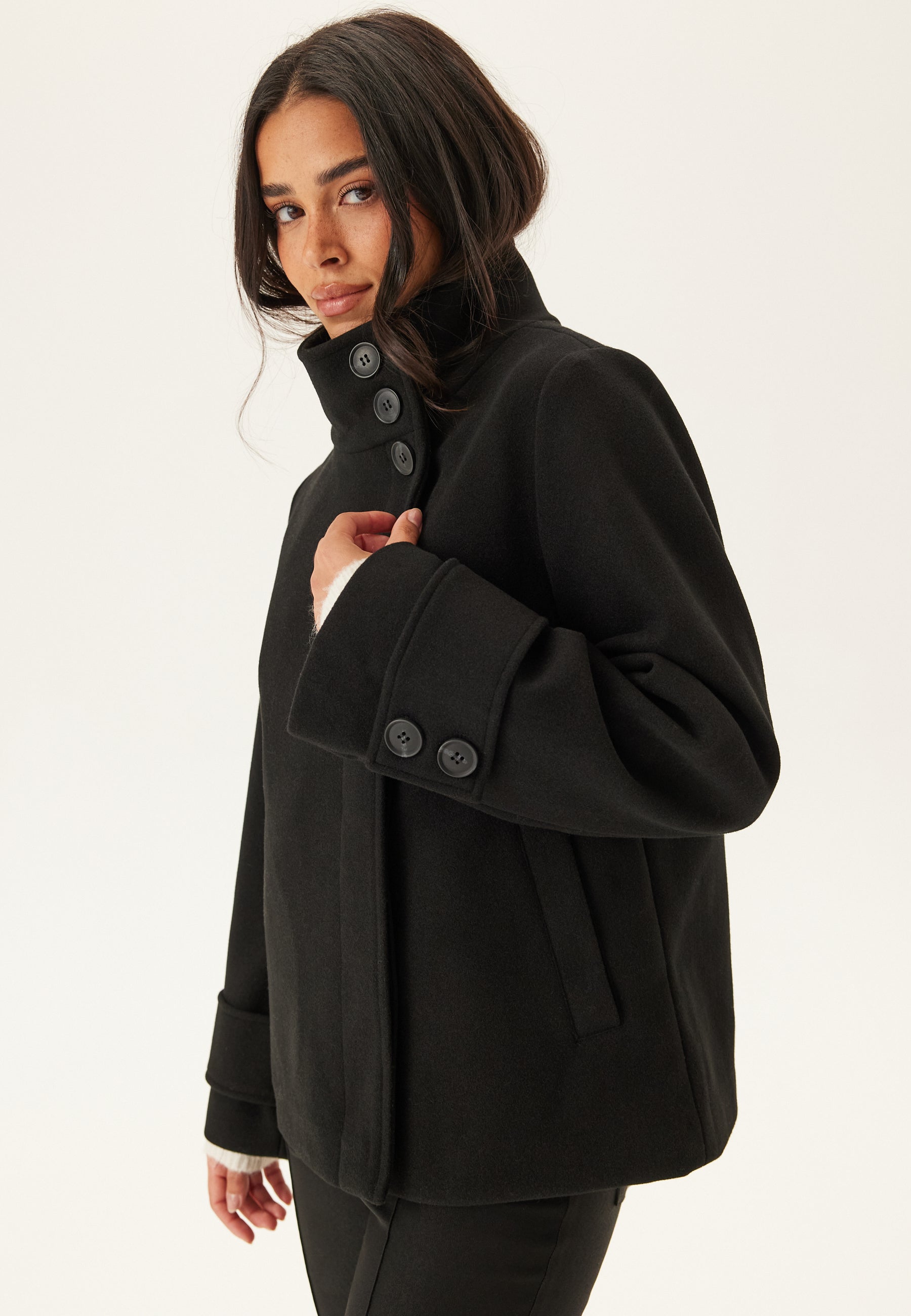 Eliza Veste Courte Femme en Laine Mélangée