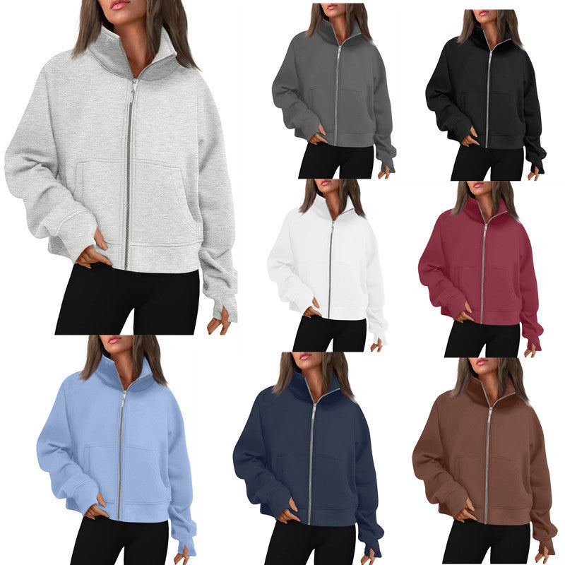 Evangeline Veste Femme Zippée à Col Montant