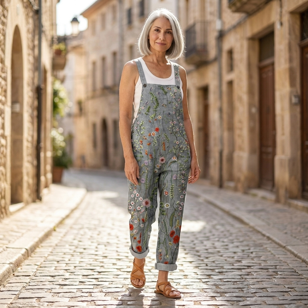 Béatrice - Salopette imprimée confortable