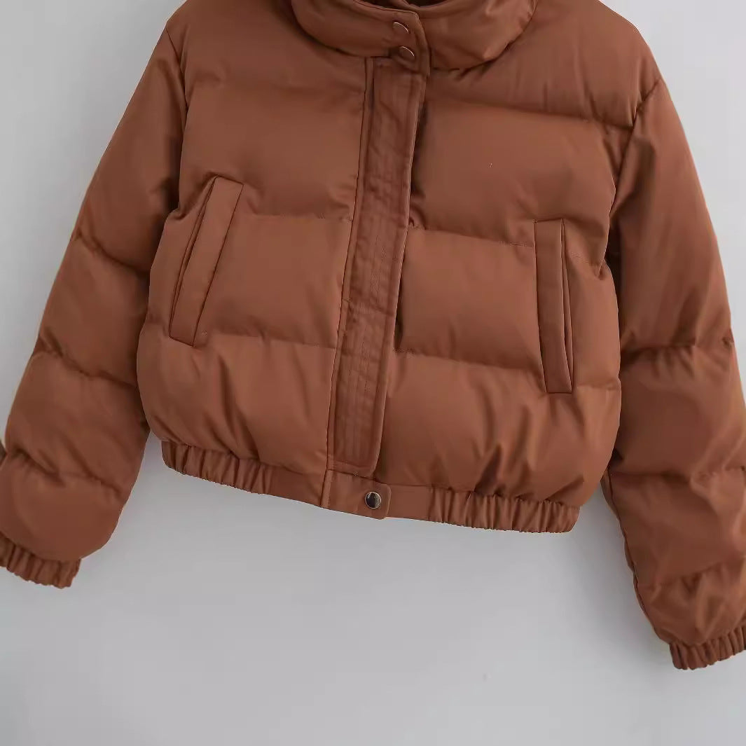 Vina Veste Courte Femme Matelassée à Capuche