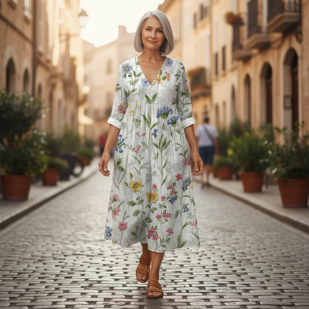 Maud - Robe d’été imprimée