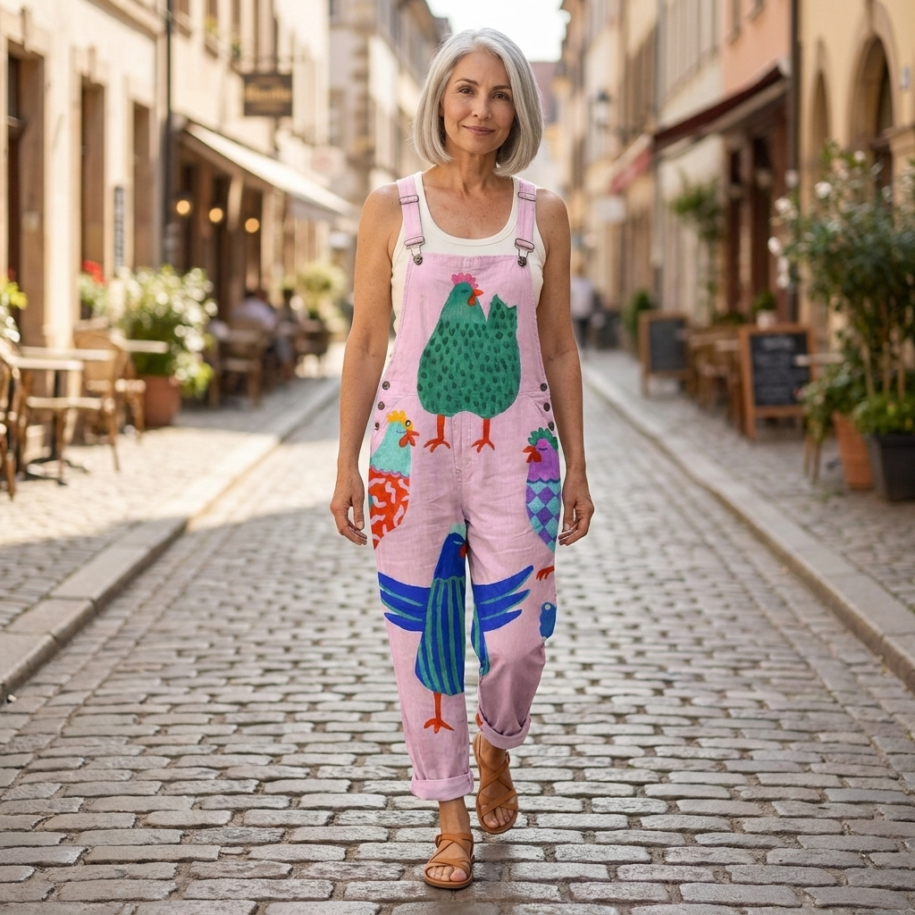 Gabrielle - Salopette imprimée confortable