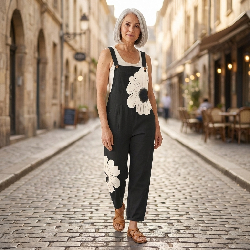 Camille - Salopette imprimée confortable