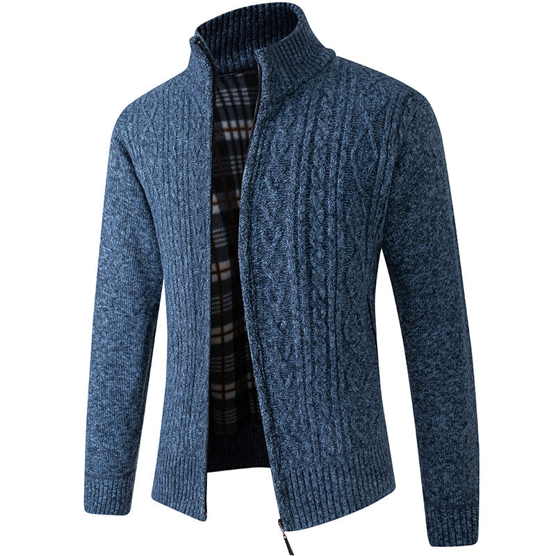 Jeffery Pull Homme en Velours Tricoté