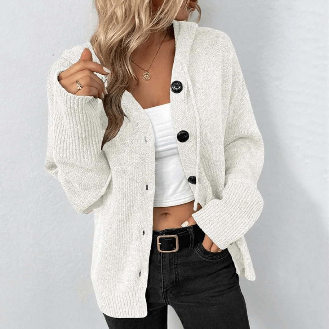 Tessia Gilet Femme Tricot Doux Ouvert