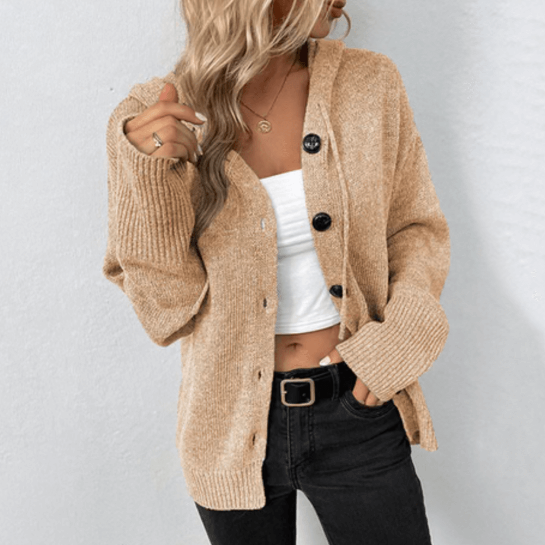 Tessia Gilet Femme Tricot Doux Ouvert