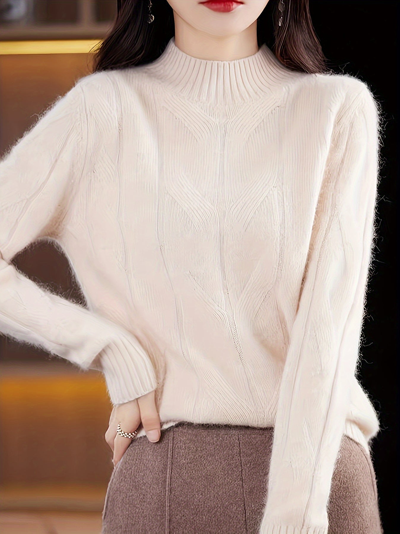 Cheena Pull Femme Texturé