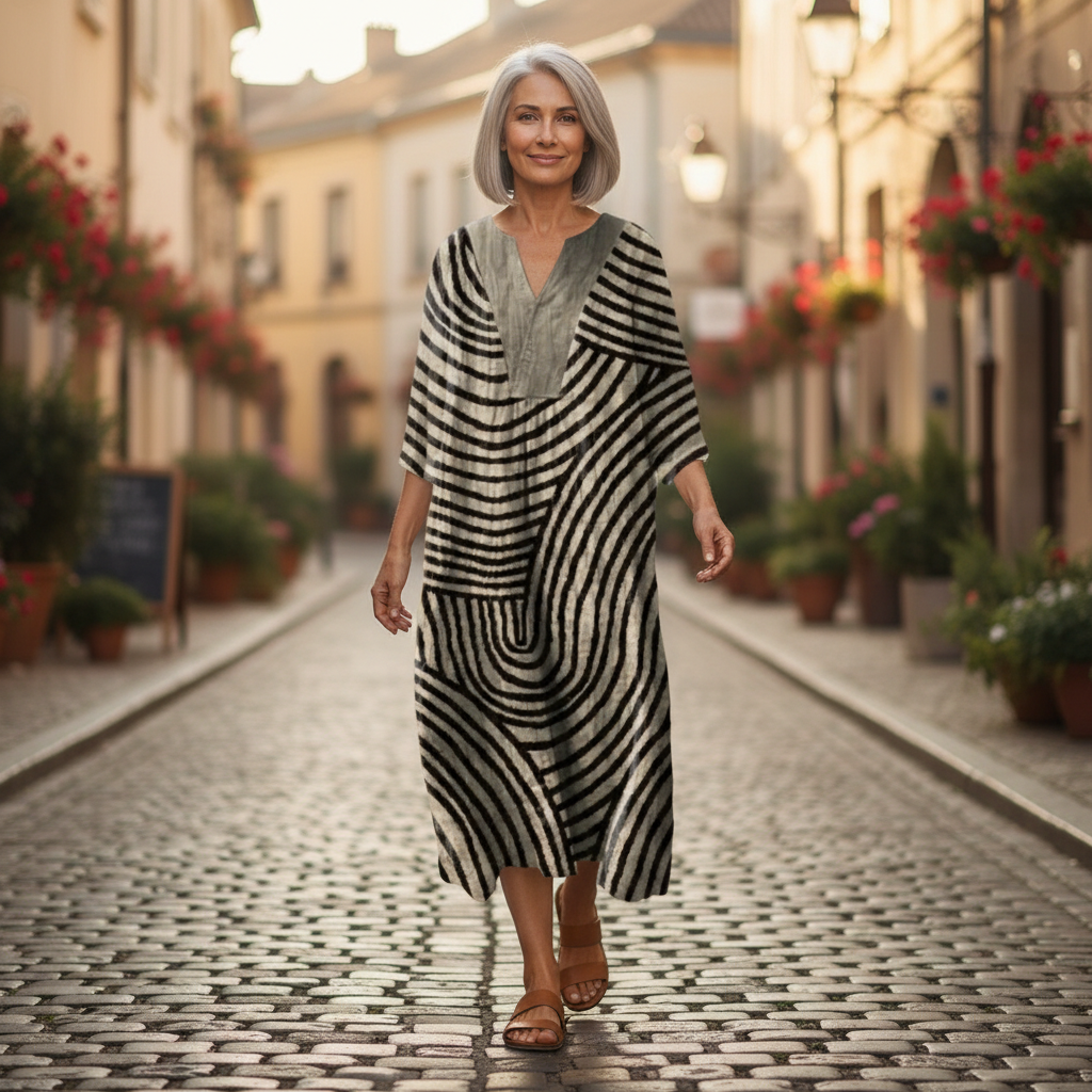 Simone - Robe d’été imprimée