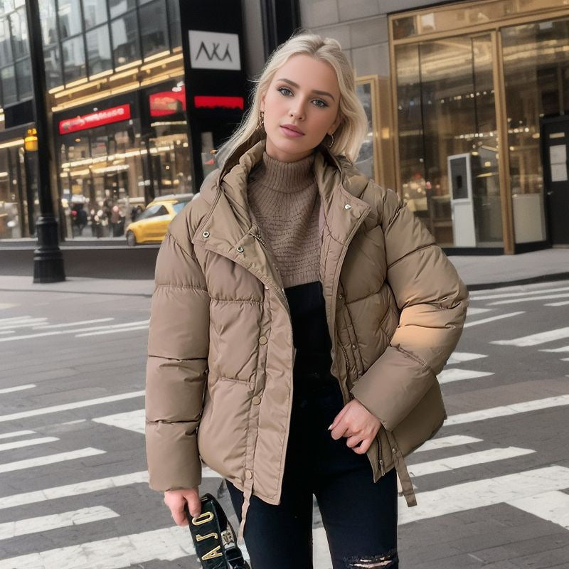 Novie Doudoune Courte Femme à Capuche