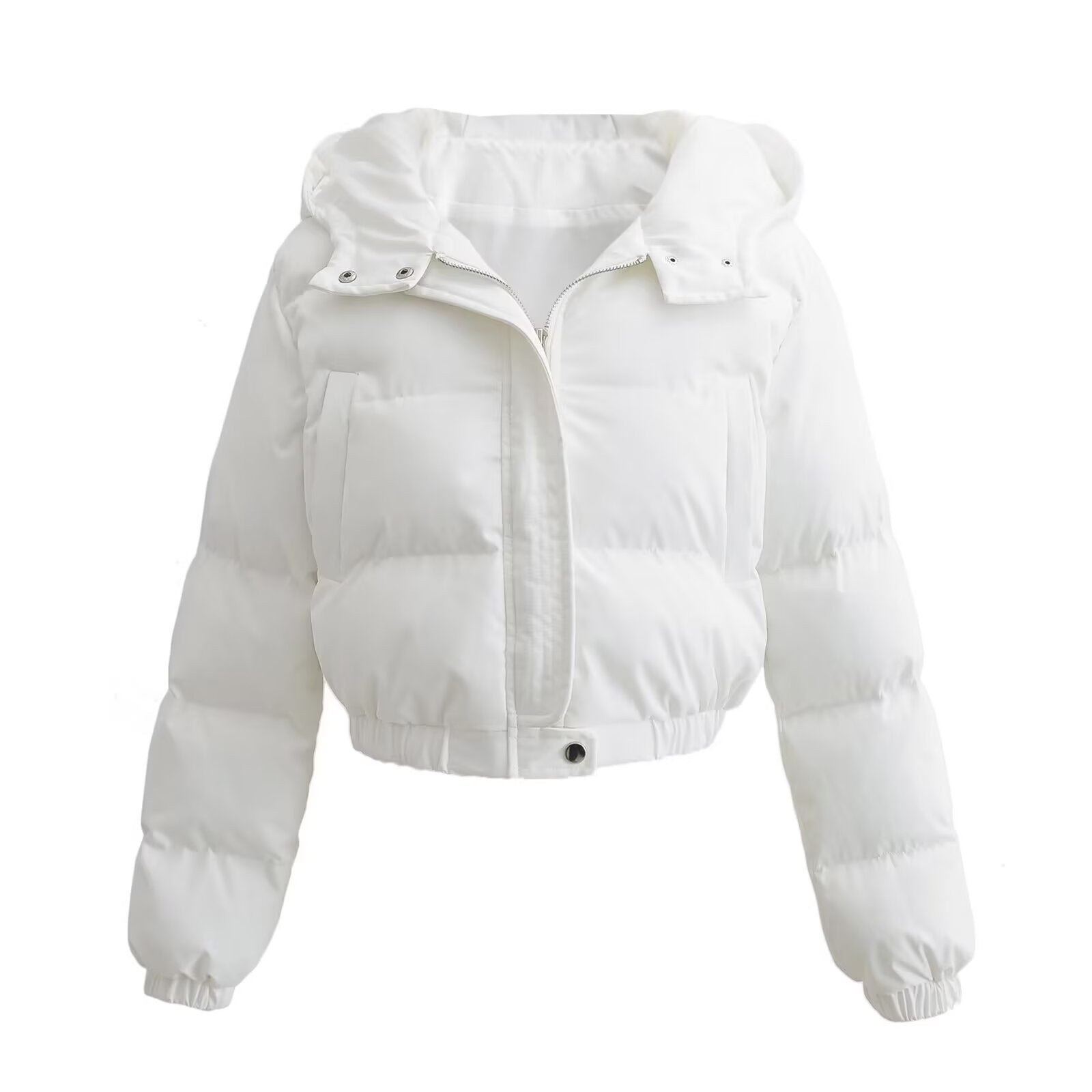 Vina Veste Courte Femme Matelassée à Capuche