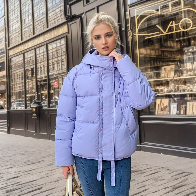 Novie Doudoune Courte Femme à Capuche
