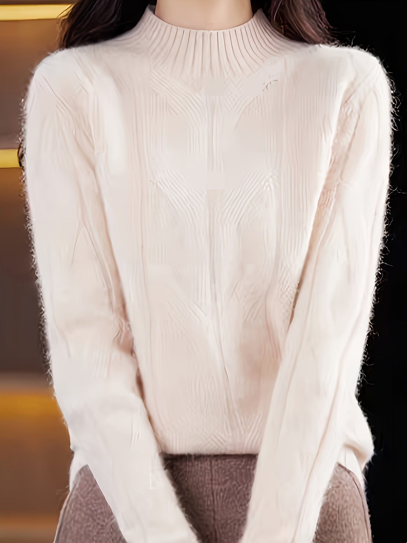 Cheena Pull Femme Texturé