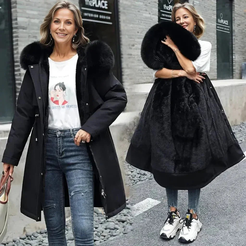 Gillian Manteau Faux Fur Femme