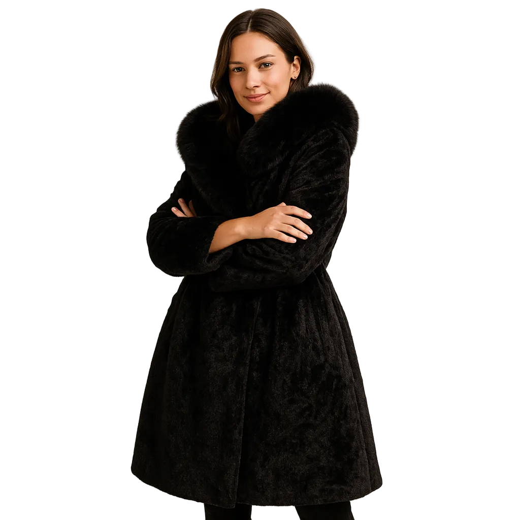 Gillian Manteau Faux Fur Femme