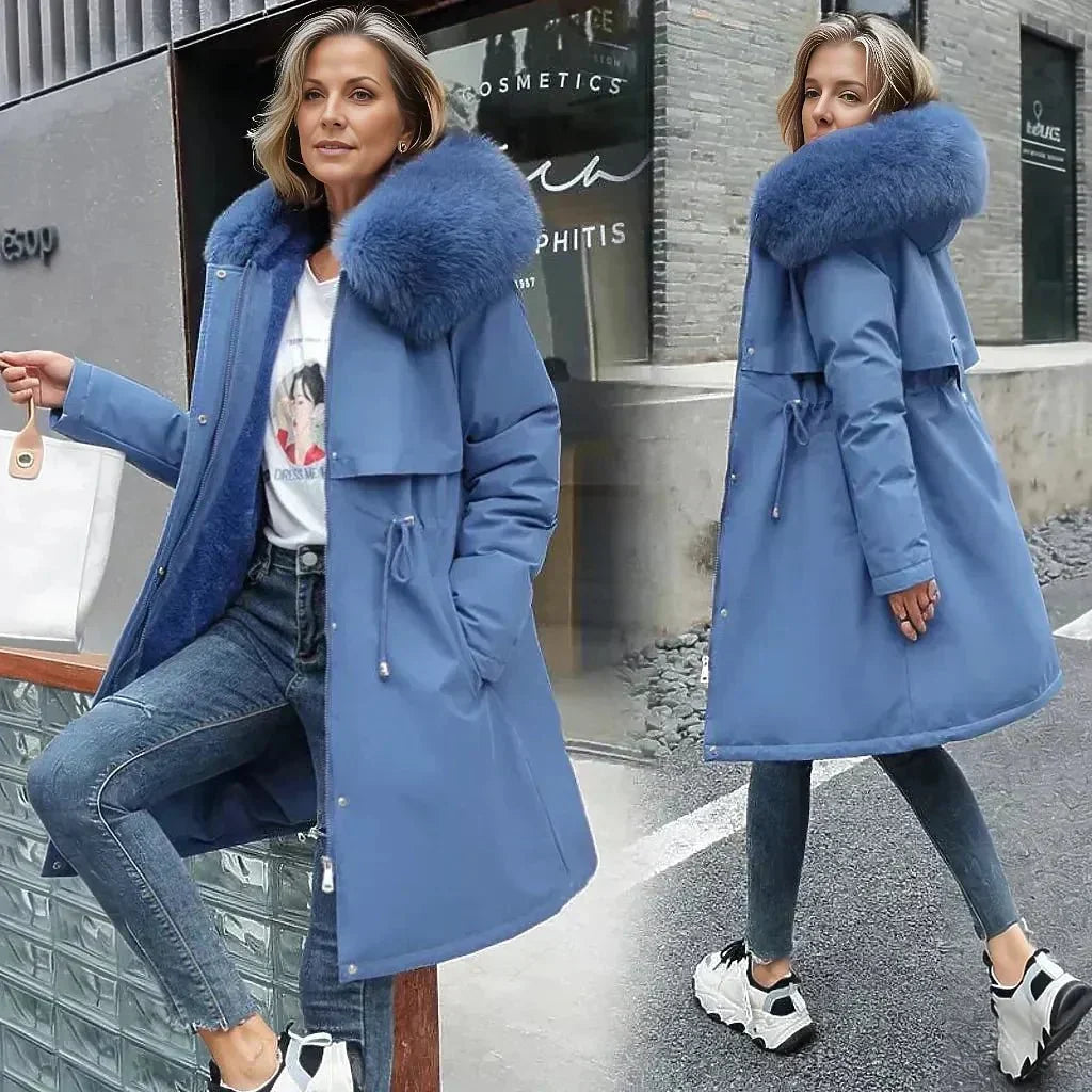 Gillian Manteau Faux Fur Femme