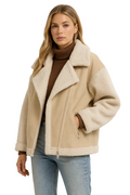 Merly Manteau Femme Effet Shearling