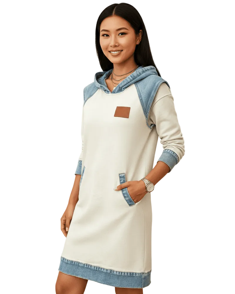 Beatrix Robe Sweat à Capuche Femme