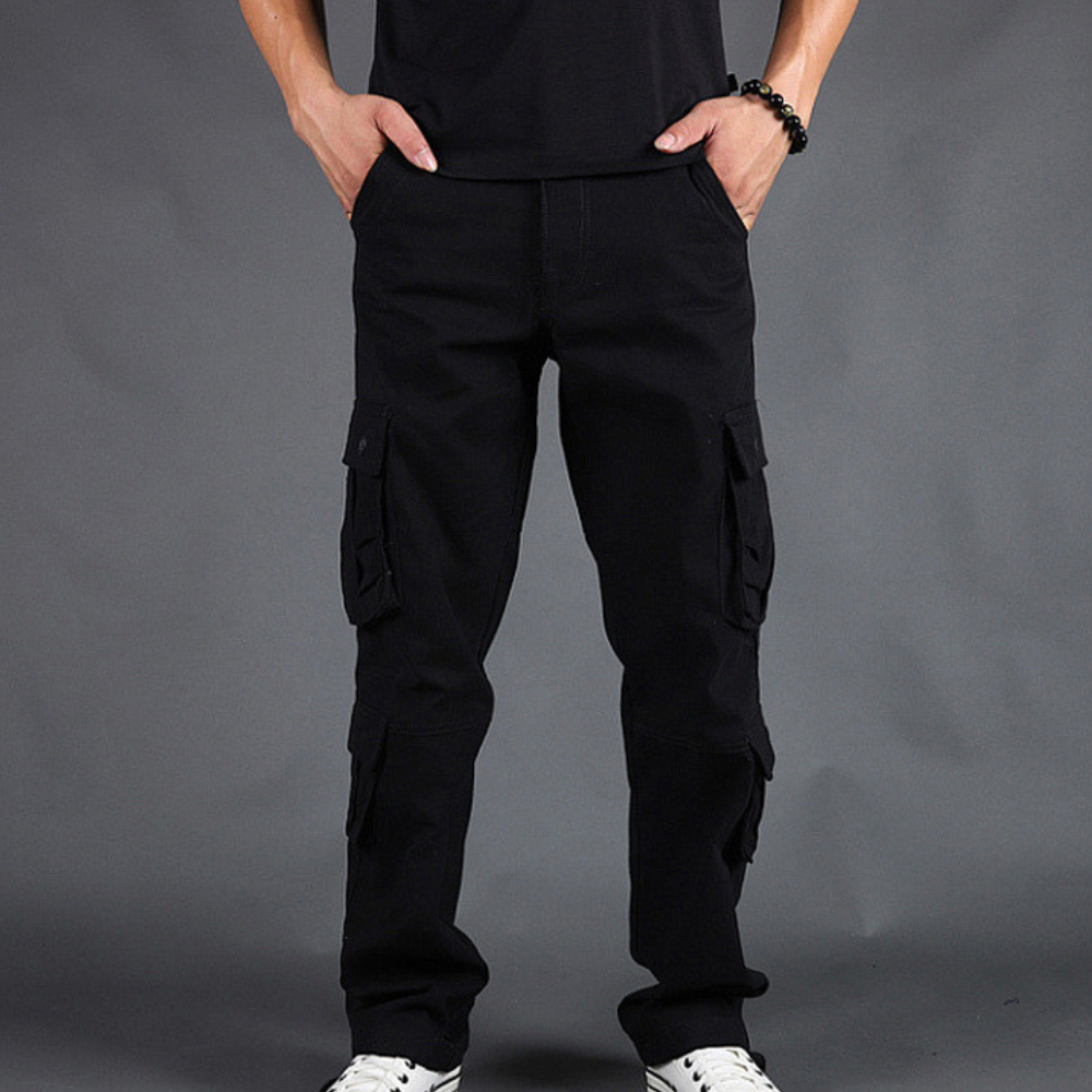 Loe Pantalon Cargo Homme en Coton