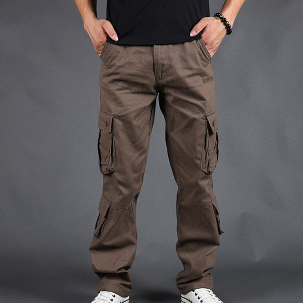 Loe Pantalon Cargo Homme en Coton