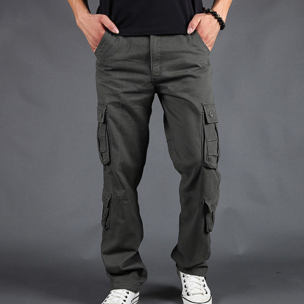 Loe Pantalon Cargo Homme en Coton