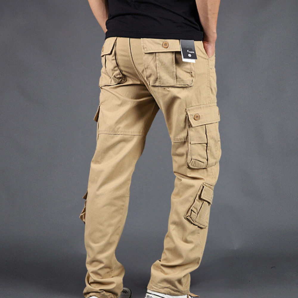 Loe Pantalon Cargo Homme en Coton