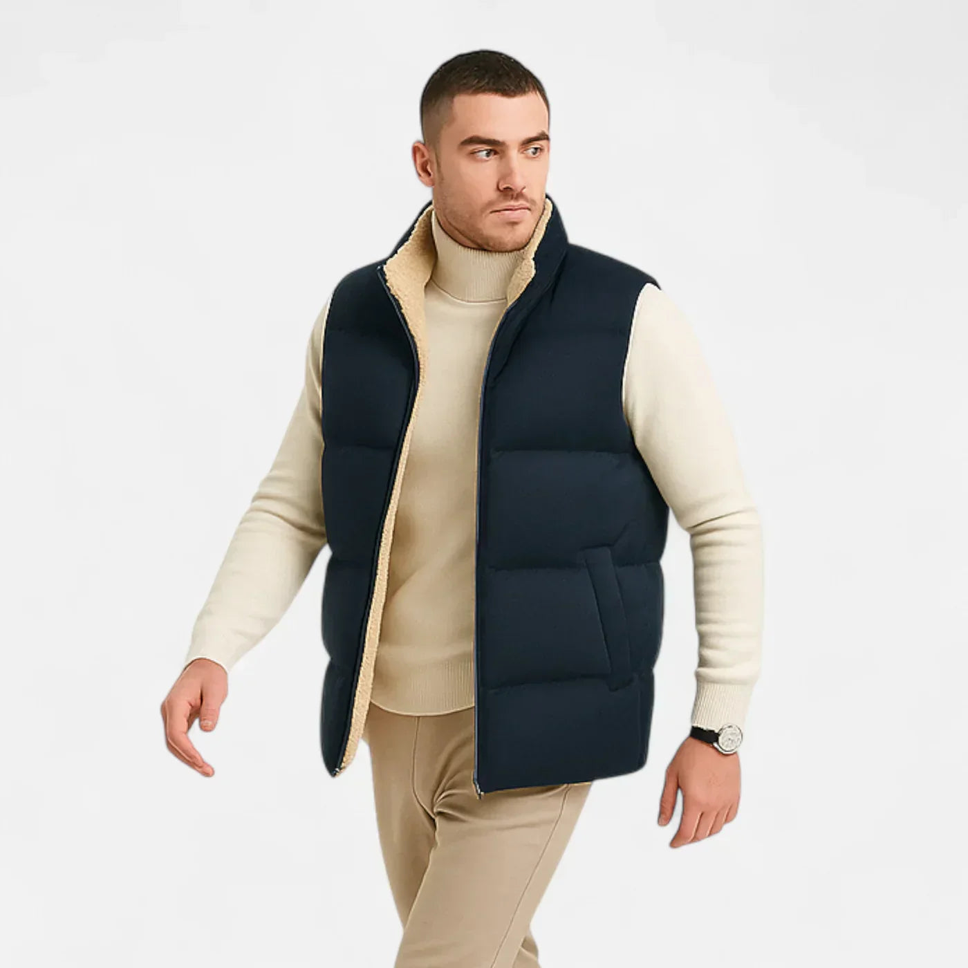 Victor Gilet Homme en Laine