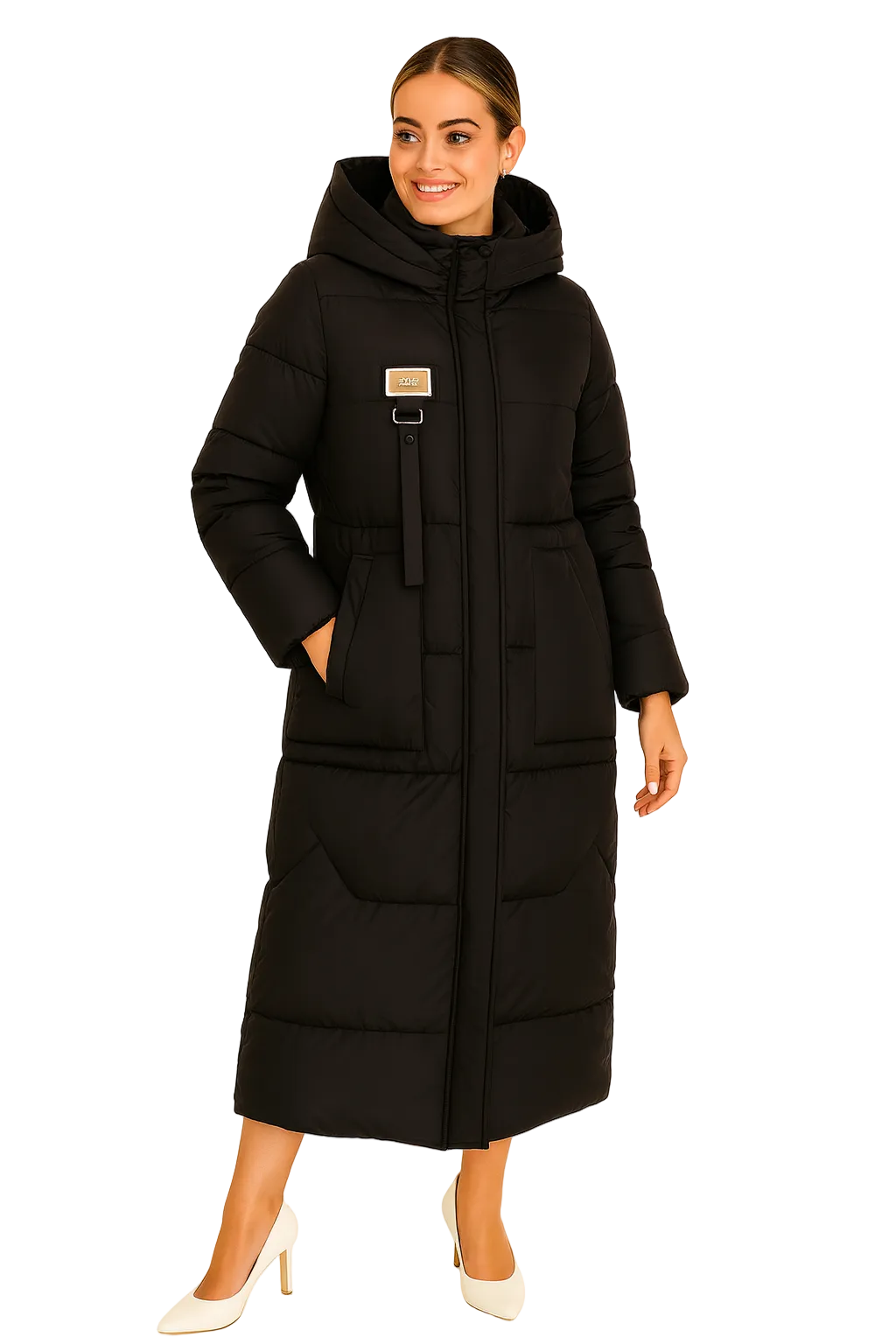 Jules Manteau Femme Matelassé Long et Ample