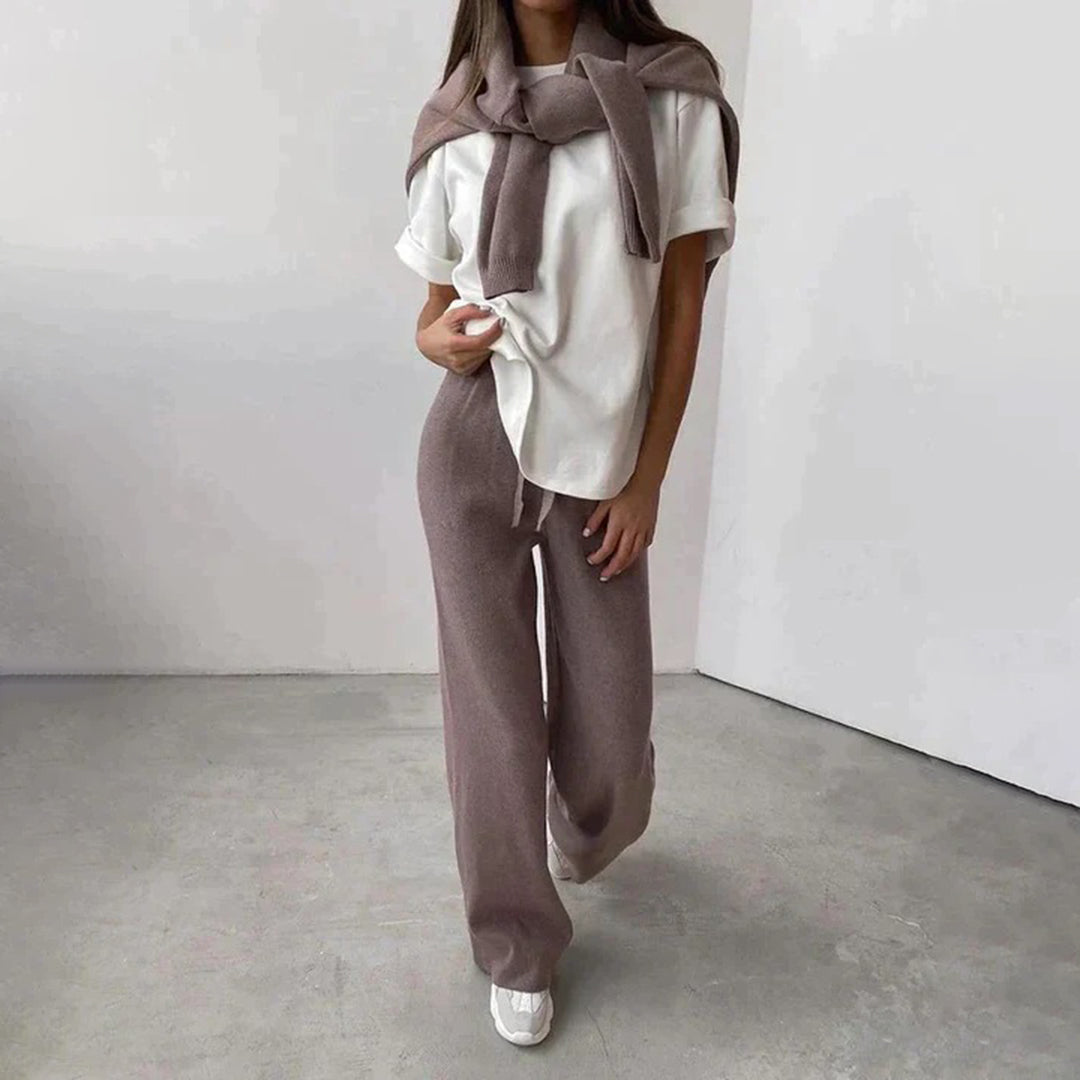 Carina Ensemble d’Intérieur Femme – 100 % Coton
