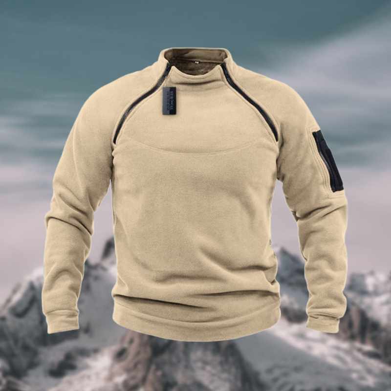 Enrique Pull en Maille Demi-Zippé pour Homme