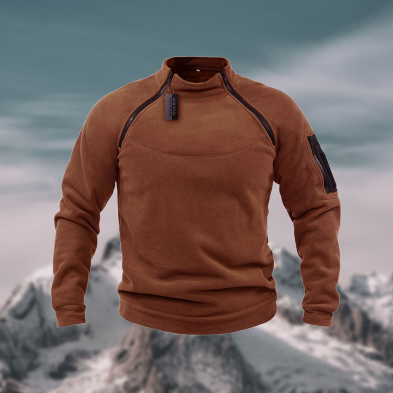 Enrique Pull en Maille Demi-Zippé pour Homme
