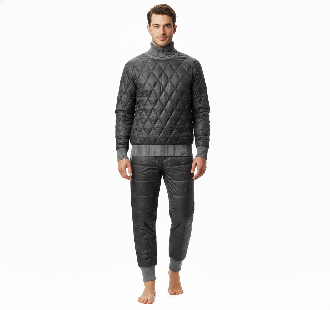 Edan Ensemble d’Intérieur Homme Matelassé