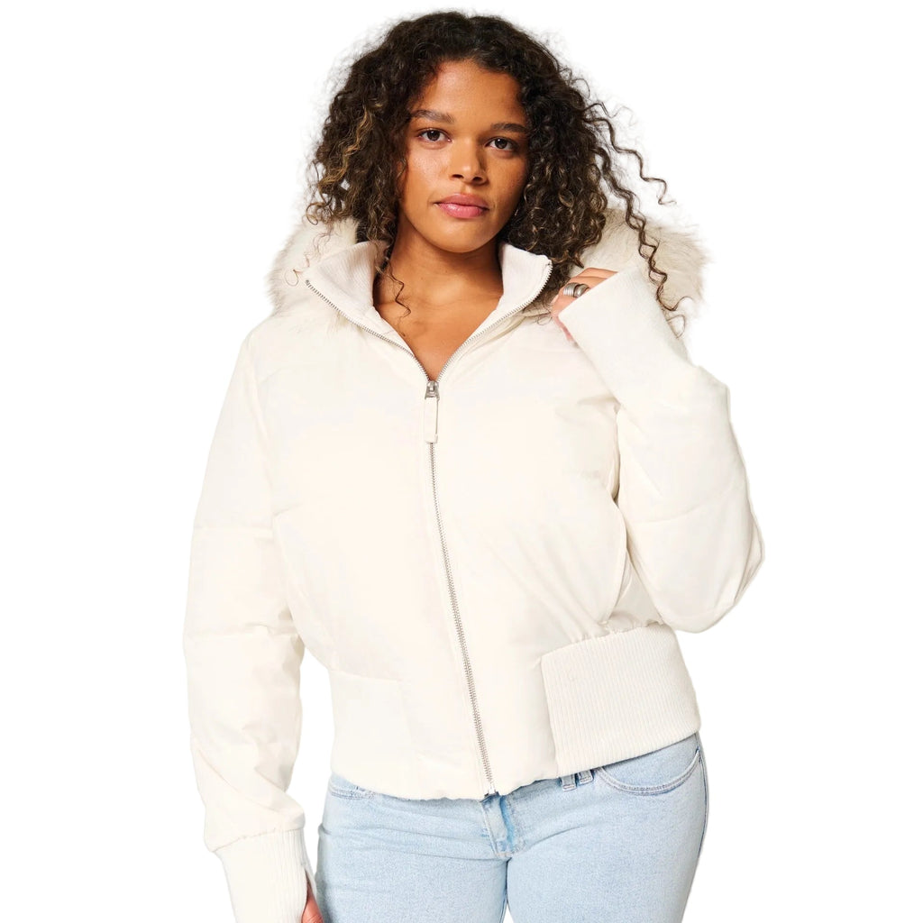 Virgie Cropped Puffer Veste Femme
