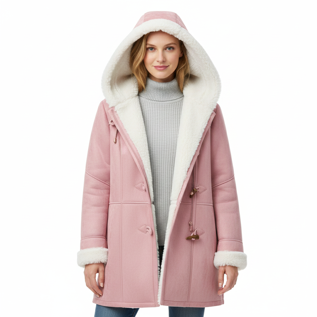 Emie Manteau Femme Doublé Imitation Fourrure